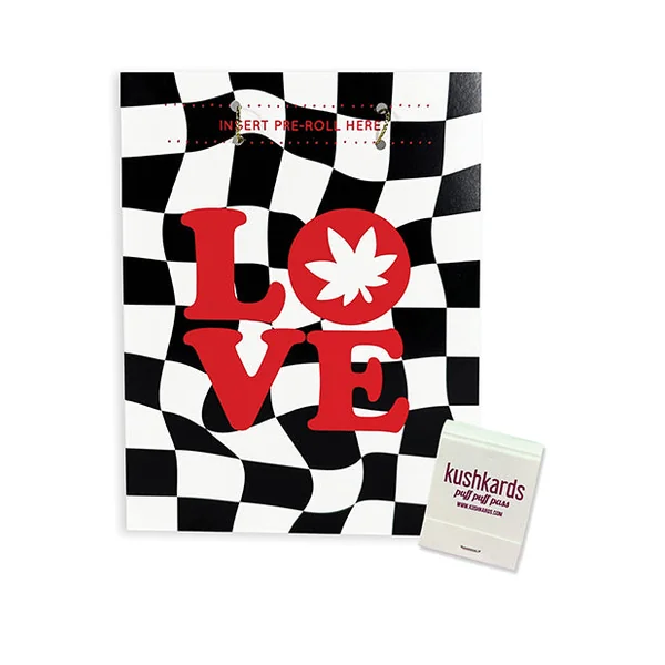 Love Retro Greeting Card w/Matchbook