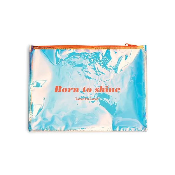 Love to Love Born to Shine Pouch-Vivid Orange