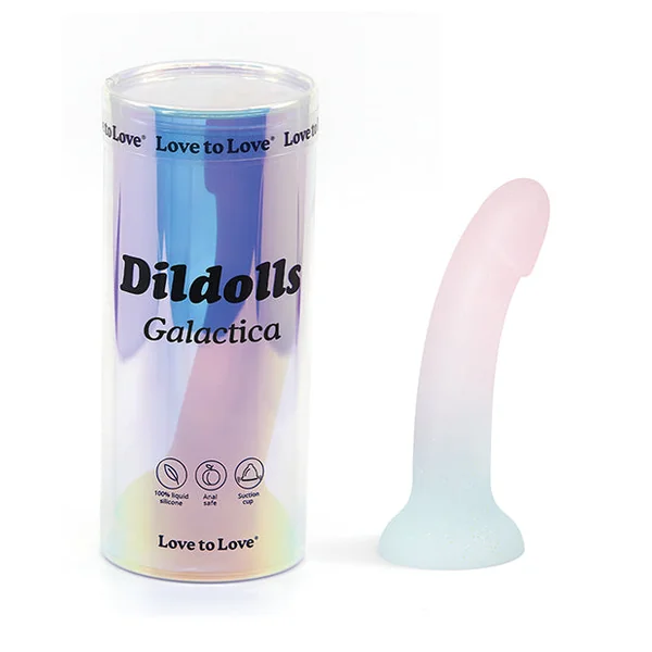 Love To Love Silicone Dildolls Galactica - Unicorn Color W/glitter