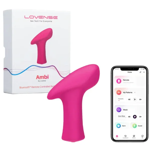 Lovense Ambi T Versatile Silicone Waterproof App Controlled Clitoral Vibrator