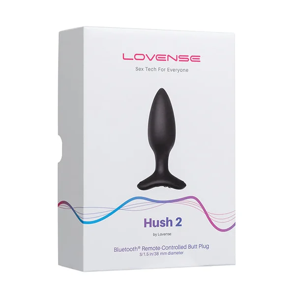 Lovense Hush 2 1.5" Butt Plug - Black