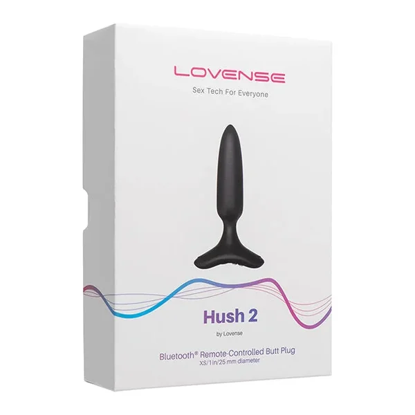 Lovense Hush 2 1″ Butt Plug – Black