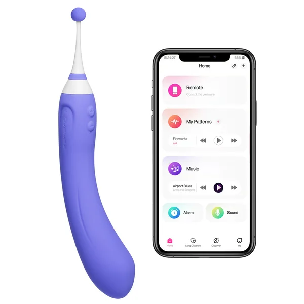 Lovense Hyphy Bluetooth Dual End G-Spot Vibrator With Attachments