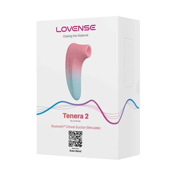 Lovense Tenera 2 Bluetooth Clitoral Suction Stimulator - Pink/Blue