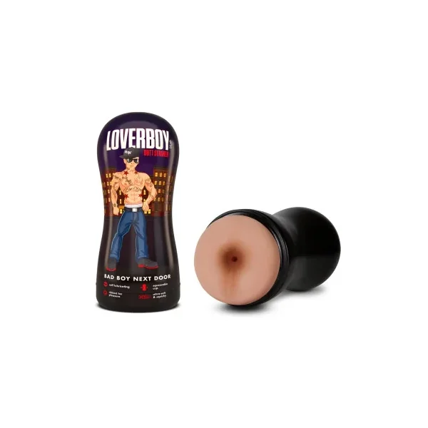 Loverboy Bad Boy Next Door Self-Lubricating Anal Stroker, Beige