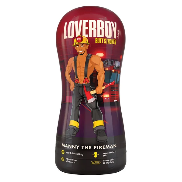 Loverboy Manny The Fireman Self Lubricating Realistic Tan Masturbator / Stroker