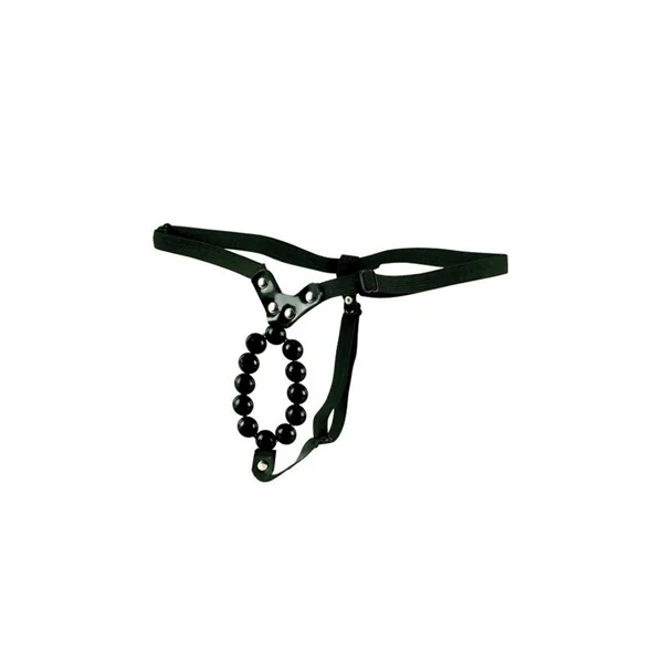 LOVERS THONG W/STROKER BEADS