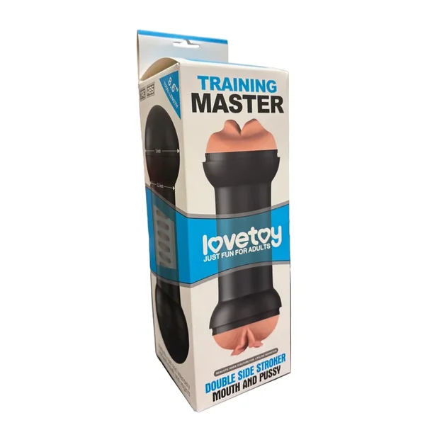 LoveToy Training Master Double Sided Stroker -Mouth and Pussy