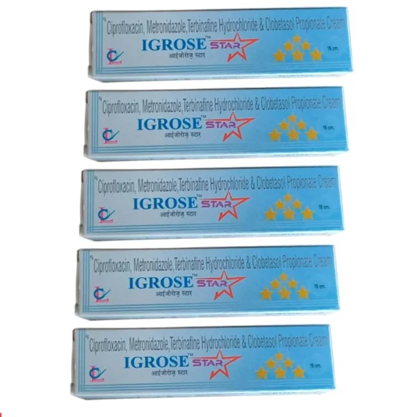 LUCROSE PHARMA IGROSE STAR CREAM (15g Each) (Pack Of 5)