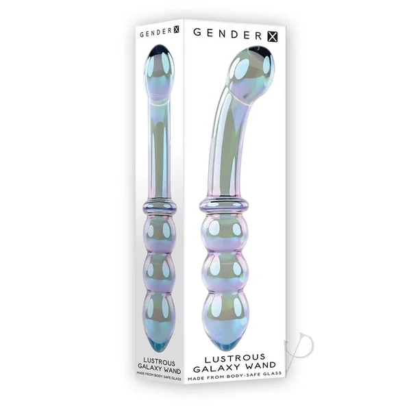 Lustrous Galaxy Wand Glass Dildo