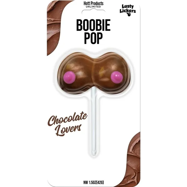 Lusty Lickers Boobie Pop Chocolate Lovers Lollipop