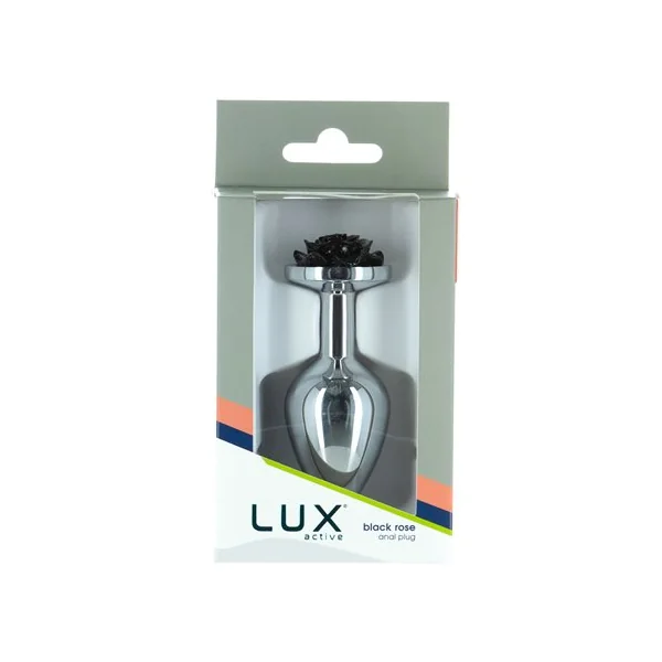 Lux Active Rose 3.5in Metal Butt Plug Medium