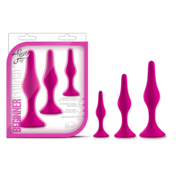 Luxe Beginner Anal Plug Kit with Suction Cup Base by Blush