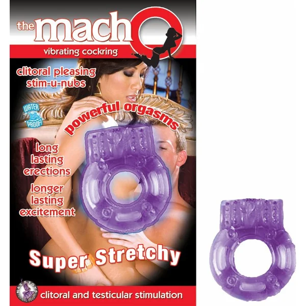 MACHO VIBRATING COCKRING PURPLE