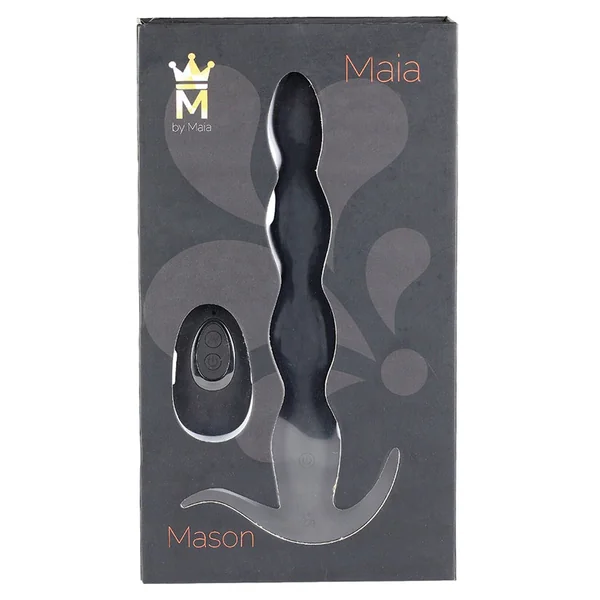 Maia MASON 15-Function Rechargeable Remote Control Silicone Butt Plug