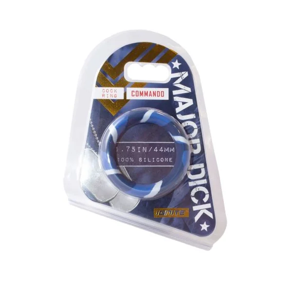 MAJOR DICK COMMANDO SILICONE DONUT BLUE CAMO (1.75IN./44MM)