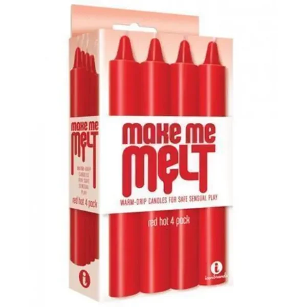 Make Me Melt Sensual Drip Candles 4 pk Red