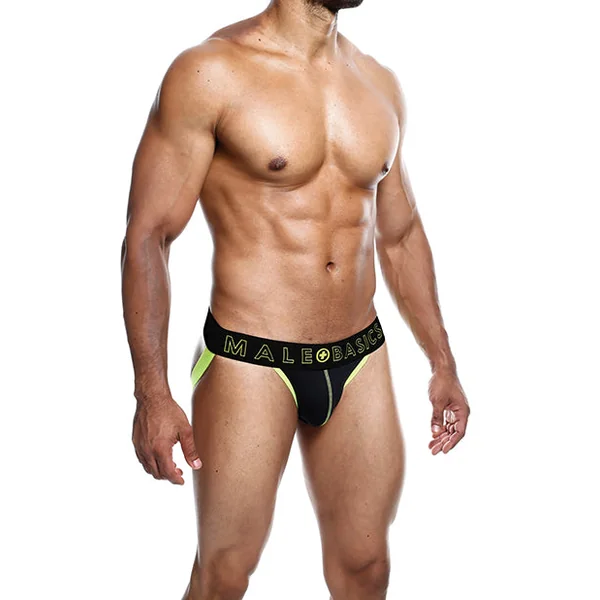 Male Basics Neon Jockstrap Neon Yellow Sm