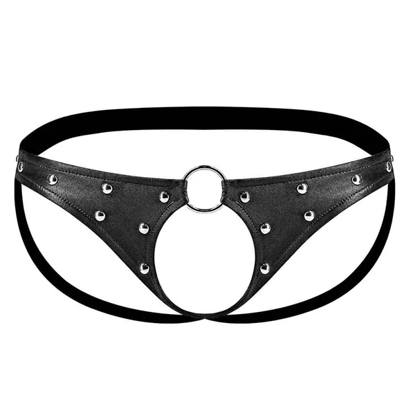 Male Power Fetish Cyclops Wet Look Studded Open Crotch Jockstrap