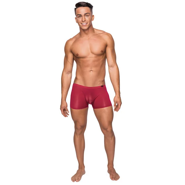 Male Power Seamless Sleek Short With Sheer Pouch