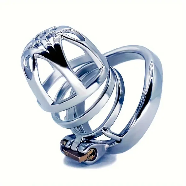Male Stainless Steel Chastity Cage Device Chastity Lock Cage Penis Ring