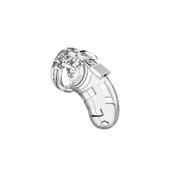 Mancage Model 1 Chastity 3.5 Inch Cock Cage - Transparent