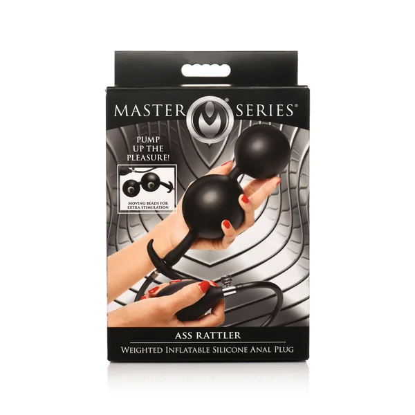MASTER SERIES ASS RATTLER WEIGHTED INFLATABLE ANAL PLUG