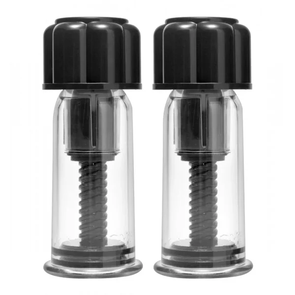Master Series Black Max Powerful Twist Nipple Suckers