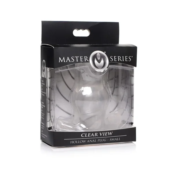 Master Series Clear View Hollow Anal Plug – Small