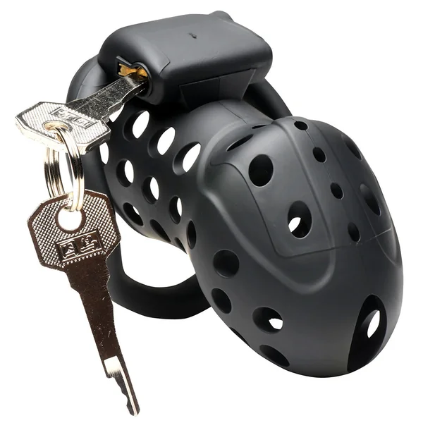 Master Series Lock Down Breathable Plastic Chastity Cock Cage