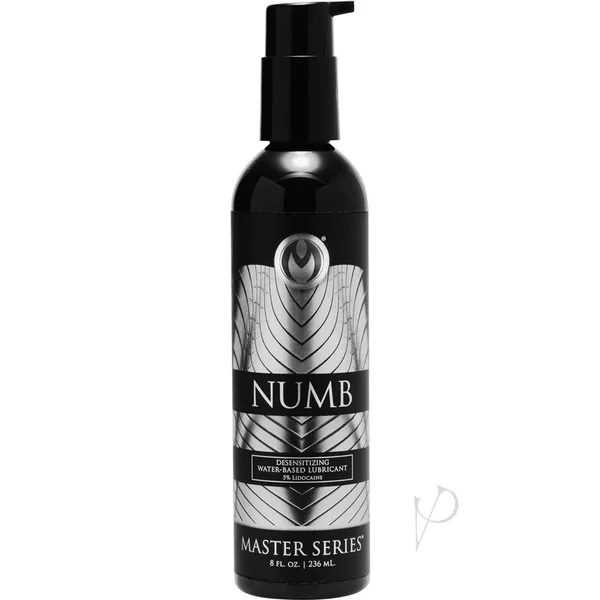 Master Series Numb Desensitize Water Base Lube 8 Ounce
