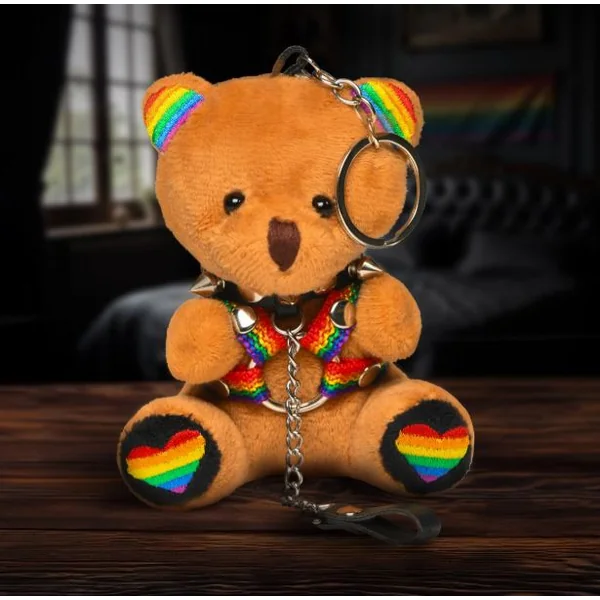 MASTER SERIES PRIDE BEAR KEYCHAIN