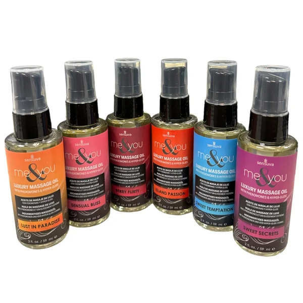 ME & YOU MASSAGE OIL ASST 12PC 2 OZ