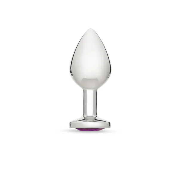 Me You Us Crystal Jewels Metal Butt Plug Purple Medium