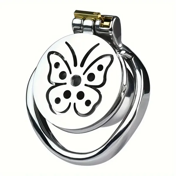 Men Chastity Device Flat Metal Chastity Cage BDSM Bondage BDSM Sex Toy