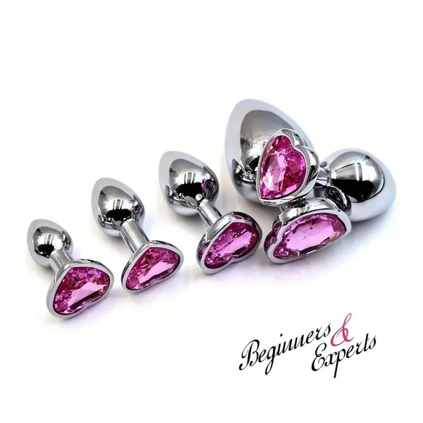 Metal Anal Plug Jewelry Base For Beginner To Expert 5 Size Butt Plug