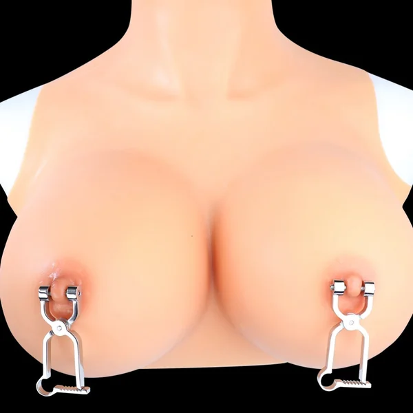 Metal Breeding Kink Nipple Clamps - Bettie Bondage BDSM Sex Toy for Dominant Restraint Play