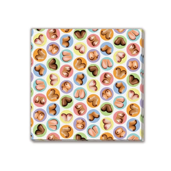 Mini Boobs Napkins 8 Pack
