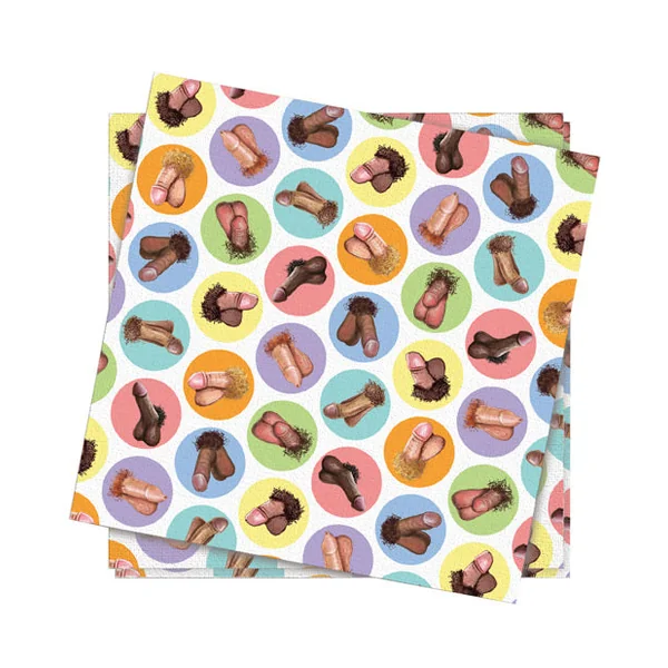 Mini-penis Napkins - Pack Of 8