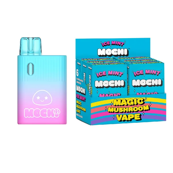 MOCHI MAGIC MUSHROOM VAPE ICE MINT 6PACK DISPLAY (NET)
