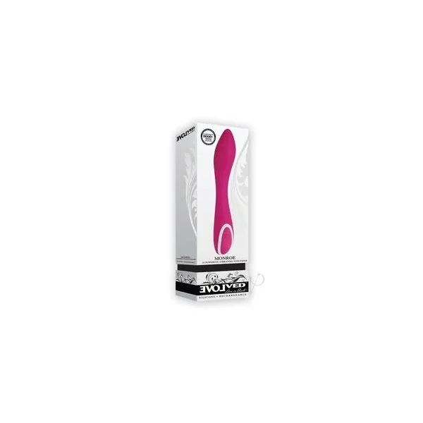 Monroe Silicone USB Rechargeable 10 Multifunction G Spot Vibrator Pink