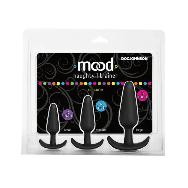 Mood Naughty 1 Anal Trainer Set – Black Set of 3