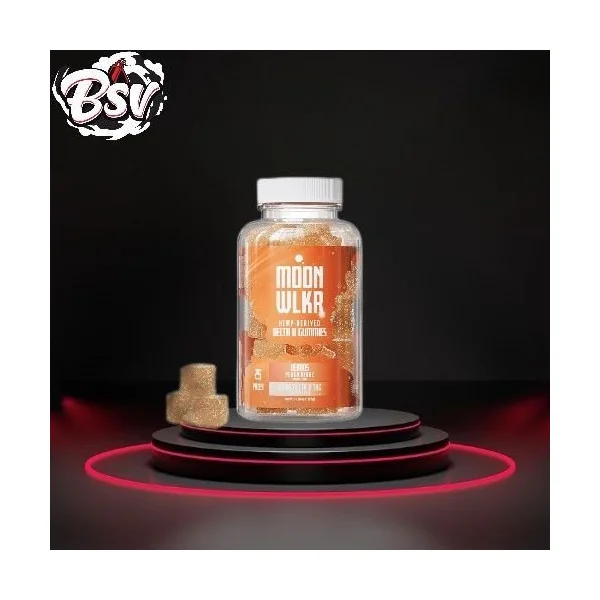 Moon Wlkr Gummies Delta 8 25ct Deimos (Peach Ringz)