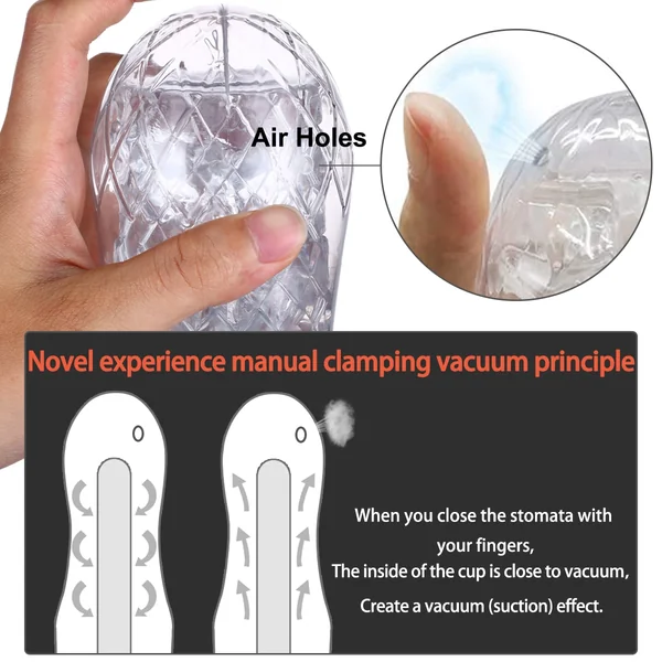 Moonuo Male Masturbator Single channel Oral Anal Sex Vaginal Textures Large Particles Masturbation CupMale Simulated Sex Toys