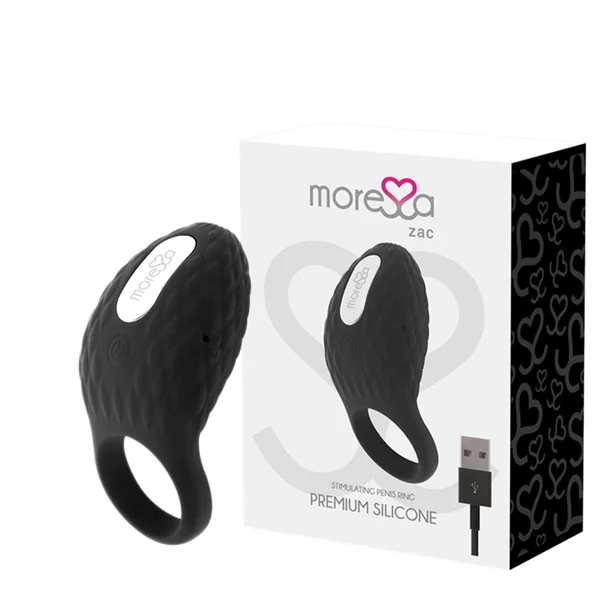 Moressa zac premium rechargeable vibrating cockring penis pleasure sex toy man