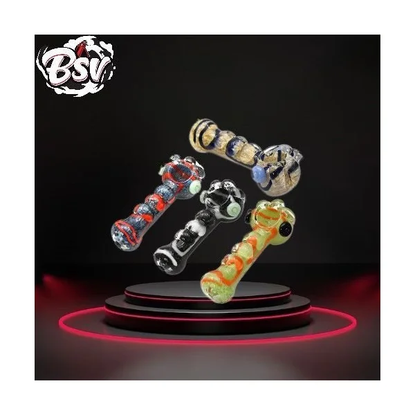 Multi Marvel Art Worked Full Frit Hand Pipe