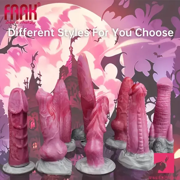 Multiple Models Monster Silicone Soft Animal Knot Dog Odd Dildos For Male