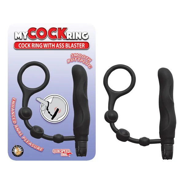 MY COCKRING W/ASS BLASTER BLACK