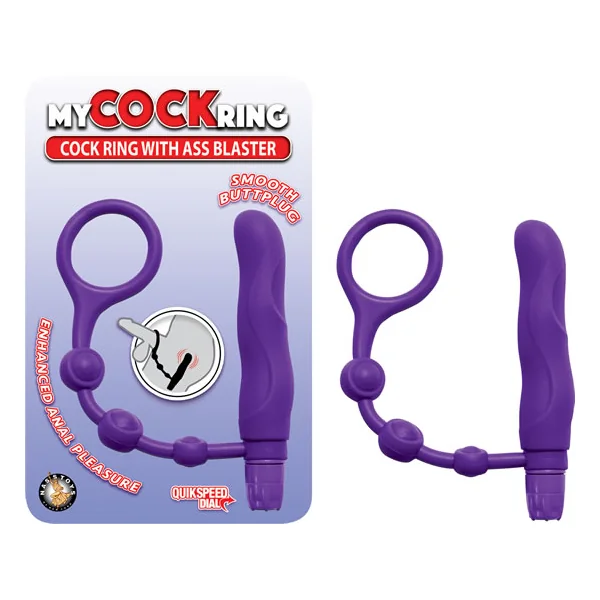 MY COCKRING W/ASS BLASTER PURPLE