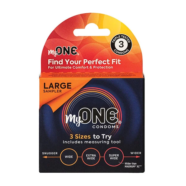 My One Large Sampler Condoms - Pack of 3